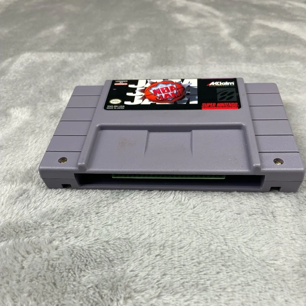 NBA Jam Super Nintendo SNES Authentic Original Tested Vintage Video Game CIB - Picture 5 of 12